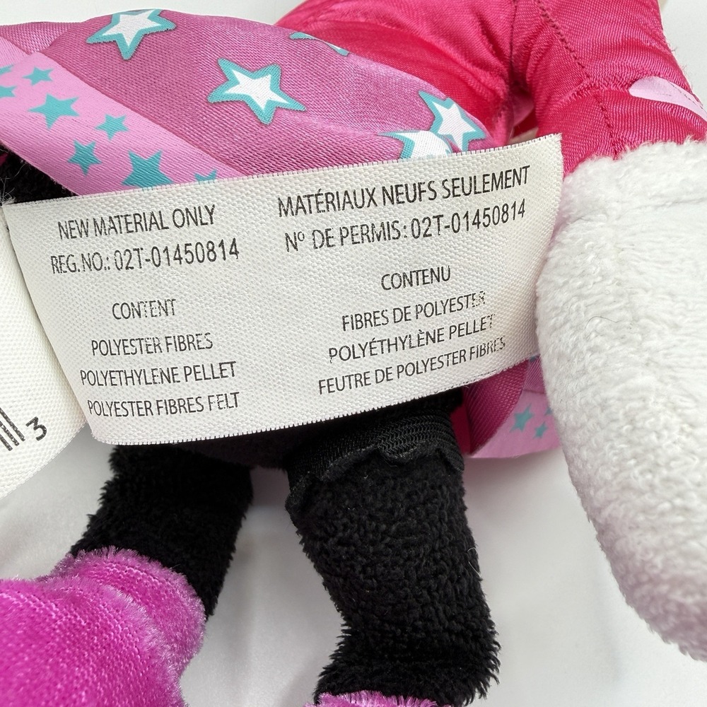 Disney Junior Minnie Mouse Pop Star Plush 10"‎ Just Play Pink Dress Purple Shoes - Picture 9 of 12